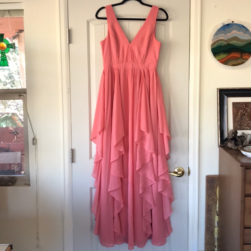 Lulu’s Coral Long Dress